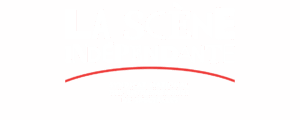logo la scene independante rouge blanc