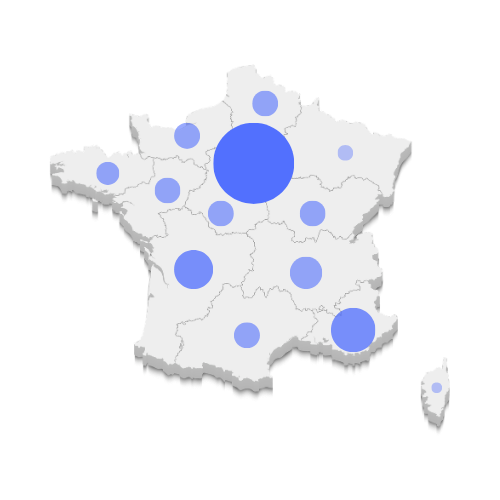 carte repartition adherents la scene independante